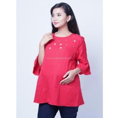 Ning Ayu Baju Hamil Atasan Hamil Menyusui Permata Mutiara Modis - SJ 360 / Baju Hamil untuk kerja Lengan Panjang / Baju Hamil Seksi / Baju Hamil Gamis / Baju Menyusui Modis / Baju menyusui Murah