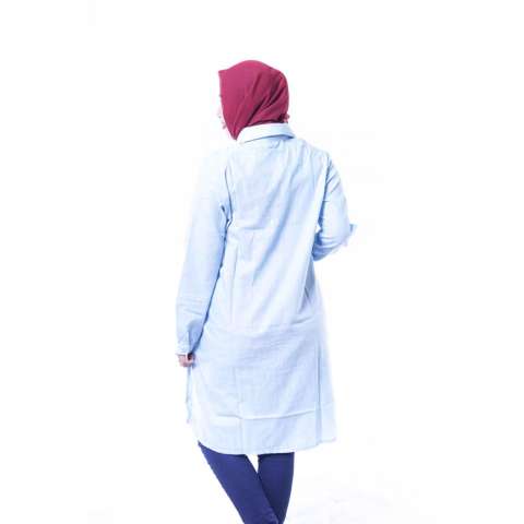 Ning Ayu Baju Hamil Modis Dress Belle Rossy Katun Full Kancing - BLJ 399 Hijau 2