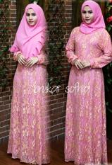 Nurulcollection-Baju gaun dress murah/gamis syari brokat/gamis pesta terbaru/gamis terlaris