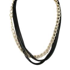 Ofashion Aksesoris Kalung XX-CA-1702K020 Modern Necklace Accessories Panjang 54 Cm - Emas Hitam