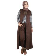 Original Gamis / Long Dress Busana Muslim Wanita (Tanpa Kerudung) - RNY 130 Produk Lokal Berkualitas