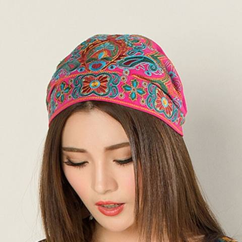Balap Asli Breeze Bordir Bunga Topi Di Yunnan Menghidupkan Kebiasaan Lama Cina Breeze YANG BAGUS Jilbab-Internasional 3