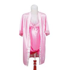 Ovila Lingerie kimono set inner Baju Tidur - Pink