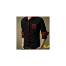 P229 Kemeja Pria Hem Laki Keren Modis Modern Terbagus SIZE LENGKAP