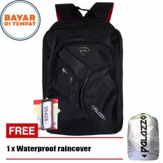 Palazzo Tas Ransel 35428-17 Asimetric Design Original - Black + Raincover
