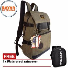Palazzo Tas Ransel Korea 300131-18 Size 18 Inchi Vintage Design Original - Light Yellow + Raincover