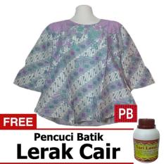 Pasar Beringharjo Fashion Baju Kemeja Atasan Dress Katun Batik Wanita Dewasa Kerja Kantor Kasual - Non Seragam Sarimbit Couple Keluarga Murah - Blouse Lengan Pendek 3/4 - Terbaru Modern - Ella Warna Non Furing Muslim Gamis Hijab Tunik