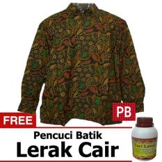 Pasar Beringharjo Fashion Baju Kemeja Hem Atasan Katun Batik Pria Dewasa Kerja Kantor Kasual - Seragam Sarimbit Couple Keluarga Murah - Lengan Pendek Furing - Terbaru Modern - Muslim Colet Safik 1
