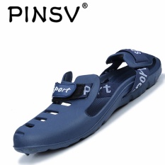 PINSV Pria Sandal Pantai Shoes Sandal Keren Non-slip Blue-Intl