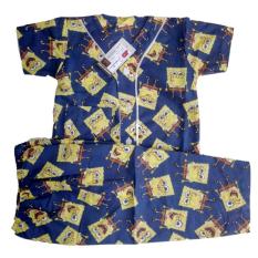 Piyama Katun Anak Motif Spongebob