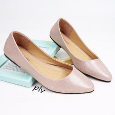 Pluvia Pointed Toe Flat Shoes Wanita DB169 - Salem