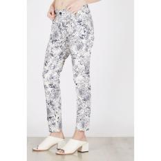 Point One Original - ALESSA Second Skin Skiny Pants With Floral Motif 286161 012 04