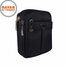 Polo Power Tas Selempang Mini 007-S Dobel Fungsi Tas Selempang dan Tas Pinggang Original Import - Black