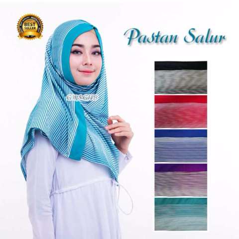 Premium Jilbab (Hijab) Pashmina Instant Salur Toko Berkah Online