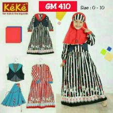 PROMO! DISC. 10%++ Keke Busana GM 410 Gamis Anak Branded Murah