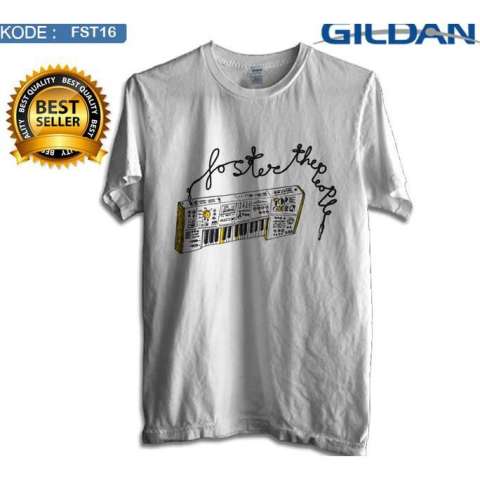 ... PROMO KAOS FOSTER THE PEOPLE BAJU DISTRO PRIA ORIGINAL GILDAN SOFTSTYLE KAOSDISTRO