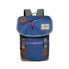 PROMO Tas Ransel Backpack Pria Wanita Kanvas / Tas Punggung / Tas Sekolah / Tas Kuliah / Korean Bag CR2202 - Blue