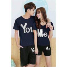 Pusat Baju Couple Online - Kaos Kapel Murah - Pakaian Pasangan (Kembaran / Capel / Copel / Coupel / Sama ) You Me Navy