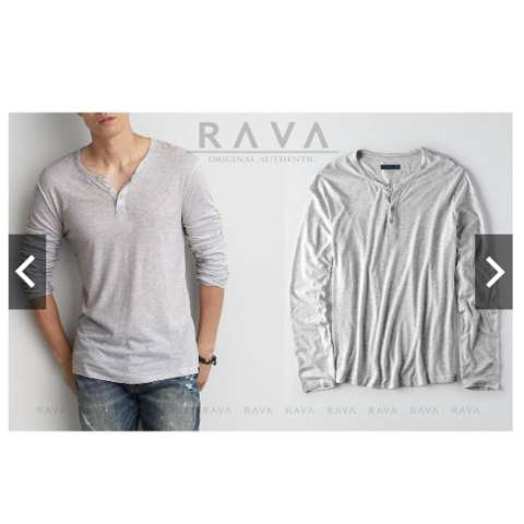 RAVA Baju Kaos Pria Henley Polos Lengan Panjang Premium Quality by RAVA ORIGINAL (PROMO BEST SELLER) 3