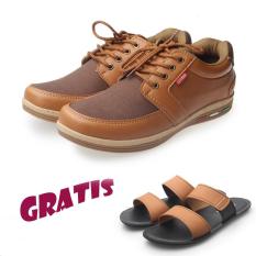 Kaiko / RK shoes / sepatu kets sneakers dan kasual pria / sepatu kasual kanvas / sepatu sneaker pria / sepatu pria / sepatu sneaker murah /sepatu pria casual /sepatu pria kasual / sepatu pria murah NR (hitam & tan) free sandal pria R3 tan