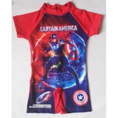RNKD22 - Baju Renang Anak Laki Captain America