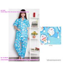 SALE Setelan Baju Tidur Doraemon Katun Celana Panjang TERMURAH