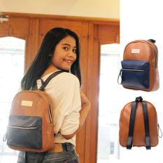 Salvora tas wanita / tas ransel wanita / tas ransel cewek / tas ransel wanita mini / tas ransel kulit/ tas wanita murah SV18 Coklat