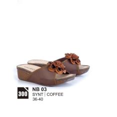 Sandal Flat Wanita NB-03 Azzurra Original