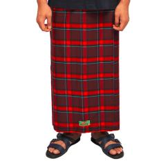Sarung ATLAS Kombinasi - Kotak Maroon