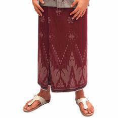 Sarung ATLAS motif Kembang - Merah