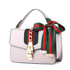 Satchel Top Handle Bag South Korea Style Women Girls Ladies CollegeBag PU Leather(pink2) - intl