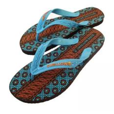 Satuan Sandal / Sendal Jepit Pria Swallow Motif Batik / Sendal Pantai - Biru