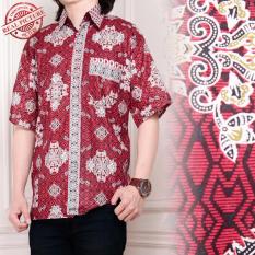 SB Collection Atasan Candra Kemeja Batik Pria - Merah