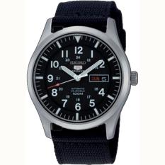 Seiko 5 Automatic - Jam Tangan Pria - Hitam - Tali Nylon - 51GZNS
