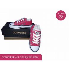 sepatu anak anak mura perempuan / sneakers anak anak warna pink fanta model kets