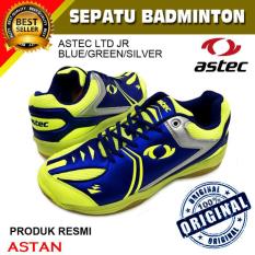 Sepatu Badminton Astec LTD JR-Blue-Green-Silver
