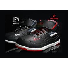 Sepatu Casual Sekolah Ardiles Libya - Hitam-Merah