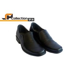 SPATOO Sepatu Pantofel Kode SP 16 Warna Hitam Handmade Lokal Cocok Untuk Ke Kantor, Pesta, Acara Formal Maupun Non Formal