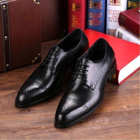 Sepatu Pantofel Oxford Pria Kulit Asli