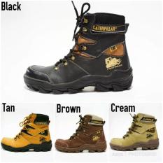 SEPATU PRIA CATERPILLAR R1 PAJERO SAFETY SHOES BOOTS KULIT ASLI