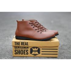 Sepatu pria semi boots formal casual avail SPORTSTER Brown Brodo
