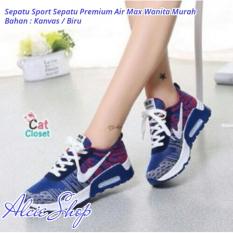 Sepatu Sport Sepatu Premium Air Max Wanita Murah - Biru - ALCB062BTD