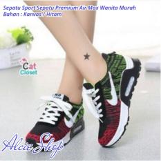 Sepatu Sport Sepatu Premium Air Max Wanita Murah - Hitam - ALCH062BTD