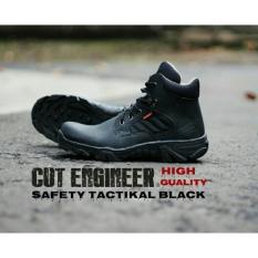 Sepatu Tracking Gunung Safty Boots Pria - CUT ENGINEER CE34 - Hitam