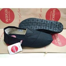 Sepatu wakai murah unisex full hitam