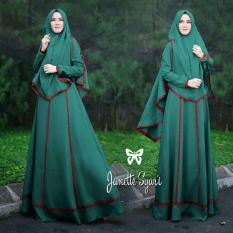 Set Muslim Imelda / Gamis Fashion Maxi / Syari Simple Elegant / Baju Muslim Wanita (nettaja) SS - Tosca