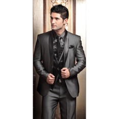 Setelan Jas Pengantin Best Seller Premium - Jas Vest Dan Celana Pengantin Pria Slim Fit Elegant