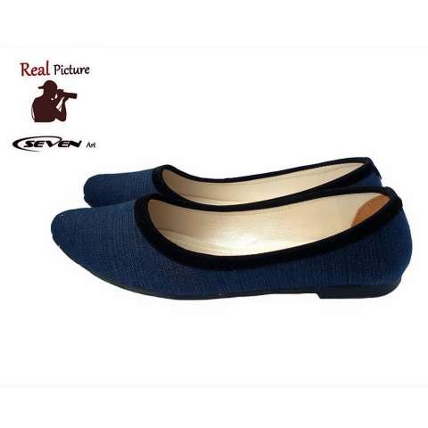 Seven Sepatu Wanita Flat Denim - RB