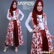Kulot Set Shanzay Maronn Original by Balimo READY