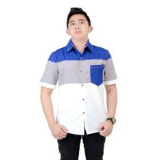 Shoppaholic Shop Kemeja Pria Cooling - Biru / Baju Pria / Kemeja Pria / Baju Santai Pria / Baju Muslim Pria / Kemeja Formal / Atasan Pria / Kemeja Kerja Pria